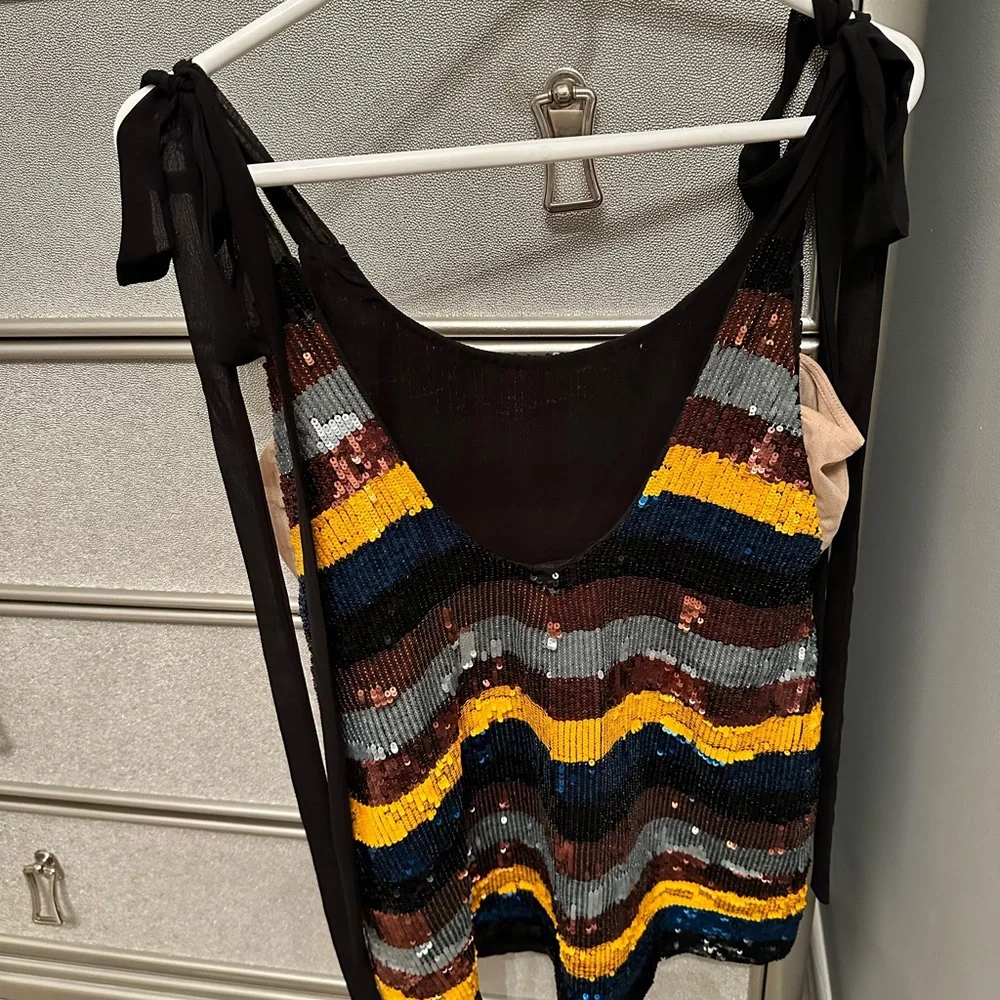 NBD Sequin Stripe Dress - Picture 6 of 10